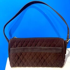 Ver Bradley Brown Quilted small carrying purse